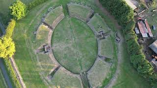 Caerleon Amphitheatre  Barracks  4K Drone Footage [upl. by Akinoj]