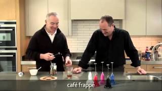 How to make a frappé coffee using an aerolatte milk frother [upl. by Kenna]