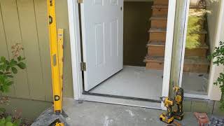 Jeld Wen Front Door Installation  Really crappy products and craftsmanship PART 1 [upl. by Marfe]