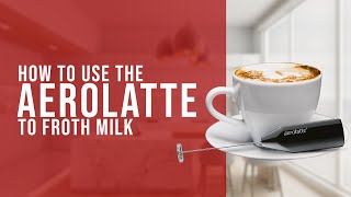 How To Use the AeroLatte To Froth Milk [upl. by Lela]