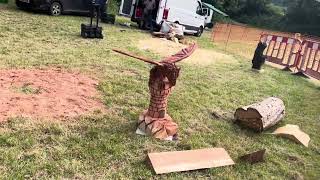 A fabulous range of wooden sculpture at Caerleon festival 2024 [upl. by Dar]