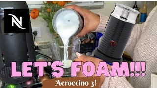 How To Foam Milk With Aeroccino 3 Make Coffee With Foam Tips amp Tricks  Easy Foamed Latte Recipe [upl. by Ezalb19]